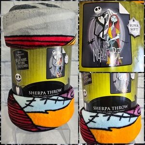 Disney The Nightmare Before Christmas Meant to Be Sherpa Throw Blanket Soft New